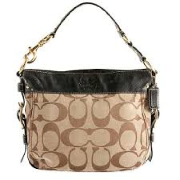 Coach Handbags - [Coach] Brown Medium Signature Zoe Hobo
